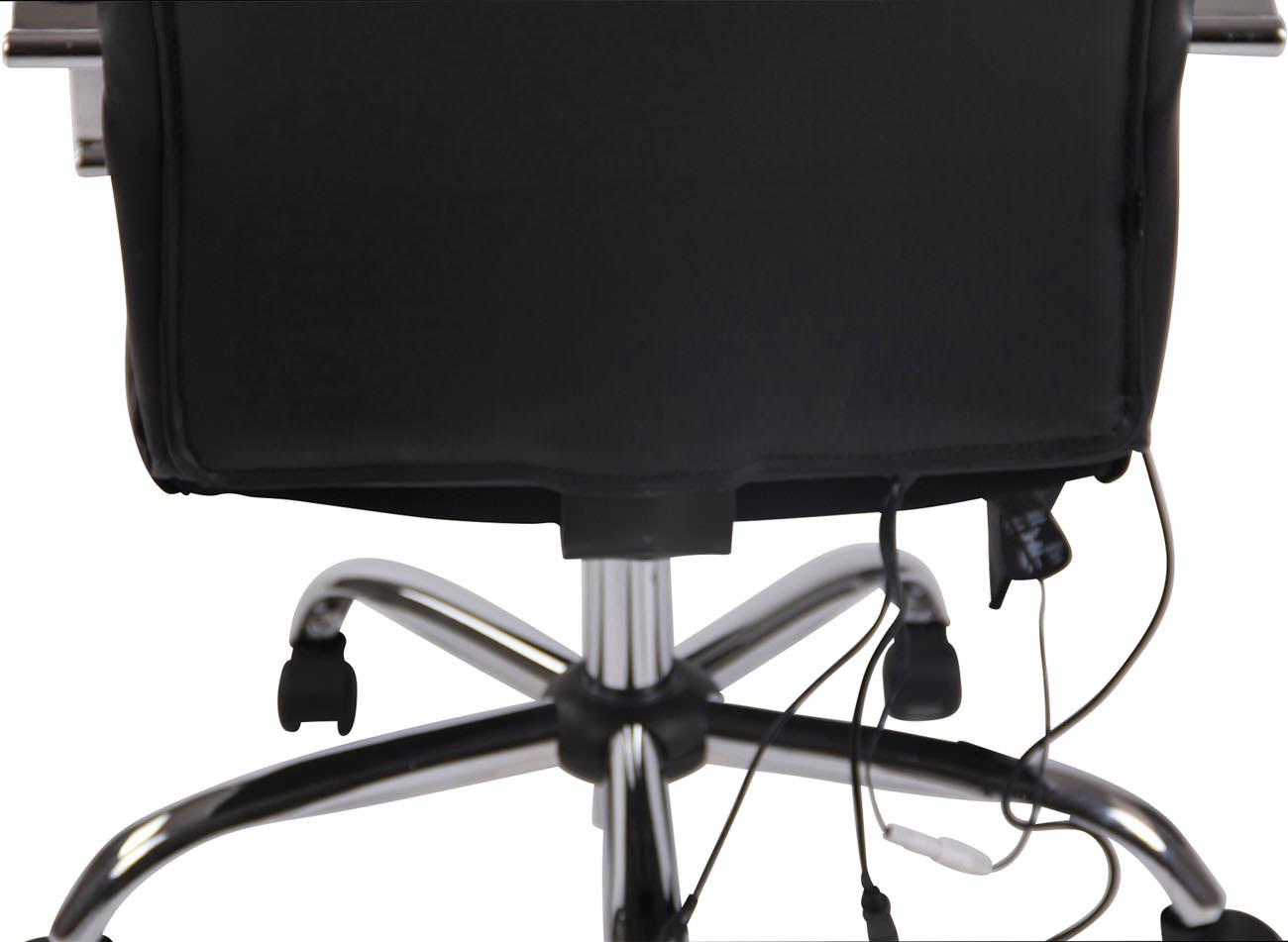 CLP Massagefunktion Portland mit Bürostuhl Bürostuhl, Kunstleder schwarz