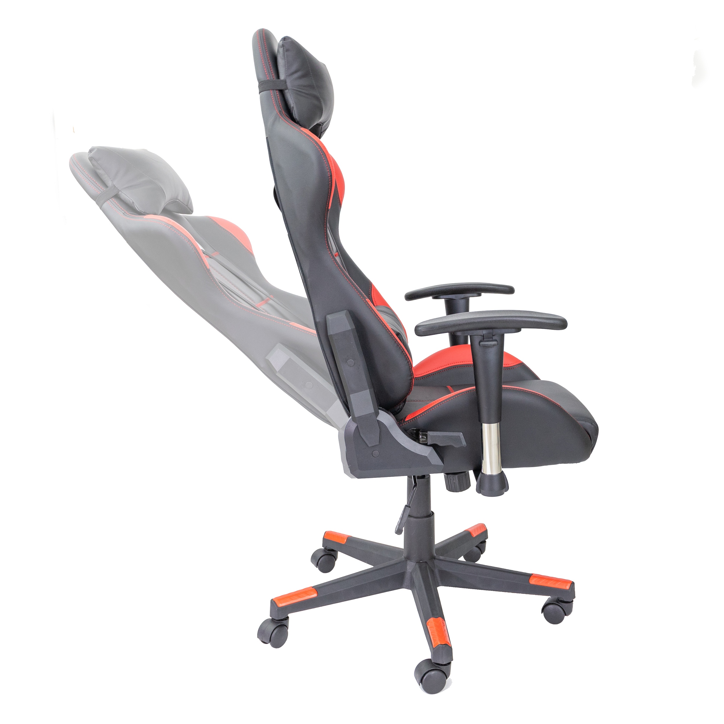 Fire Stuhl Gaming Gaming Chair, TPFLIVING schwarz/rot