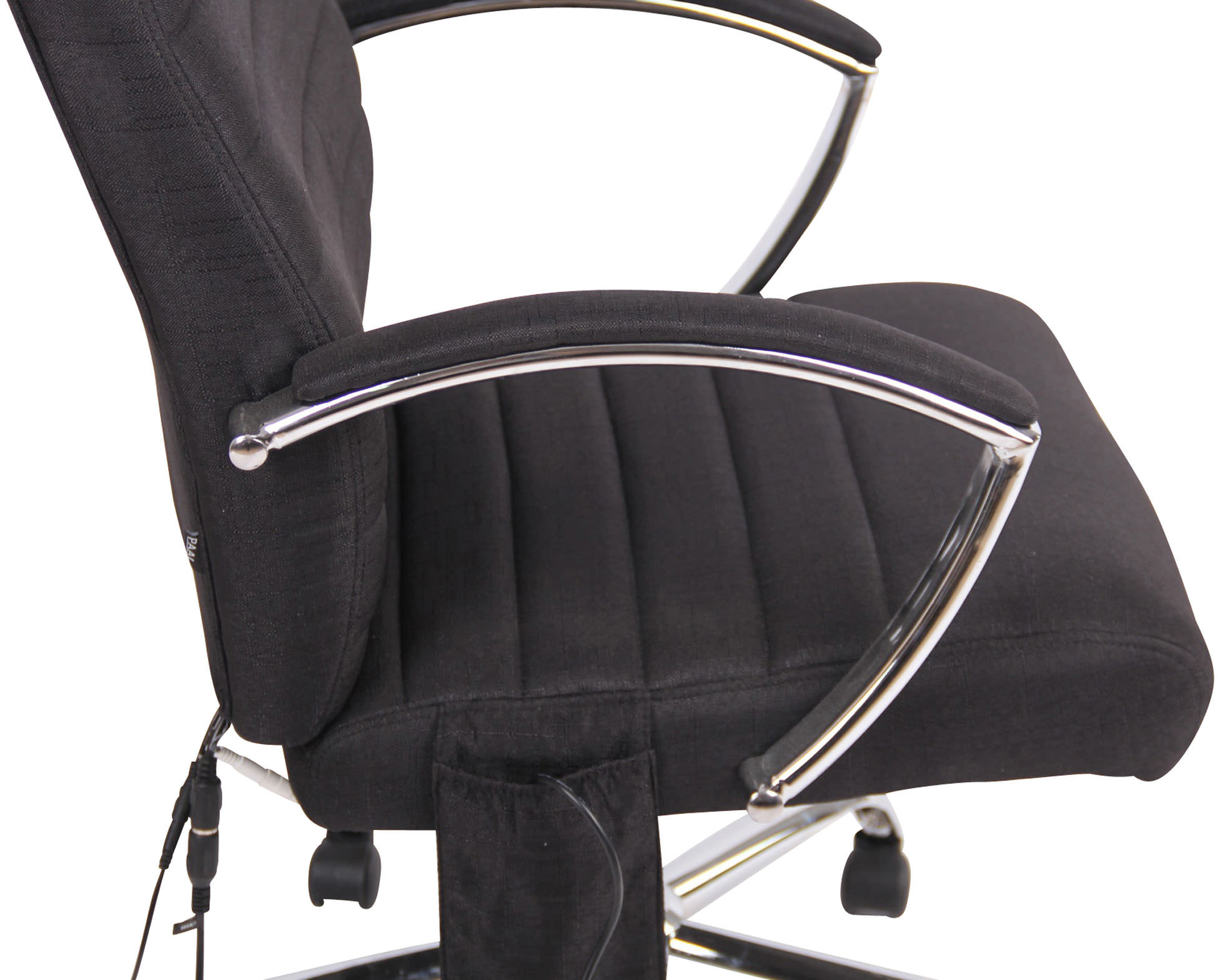 Bürostuhl, schwarz CLP mit Valais Massagefunktion Bürostuhl Stoff