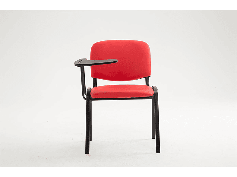 CLP Stuhl Ken mit Klapptisch Kunstleder Stuhl, rot
