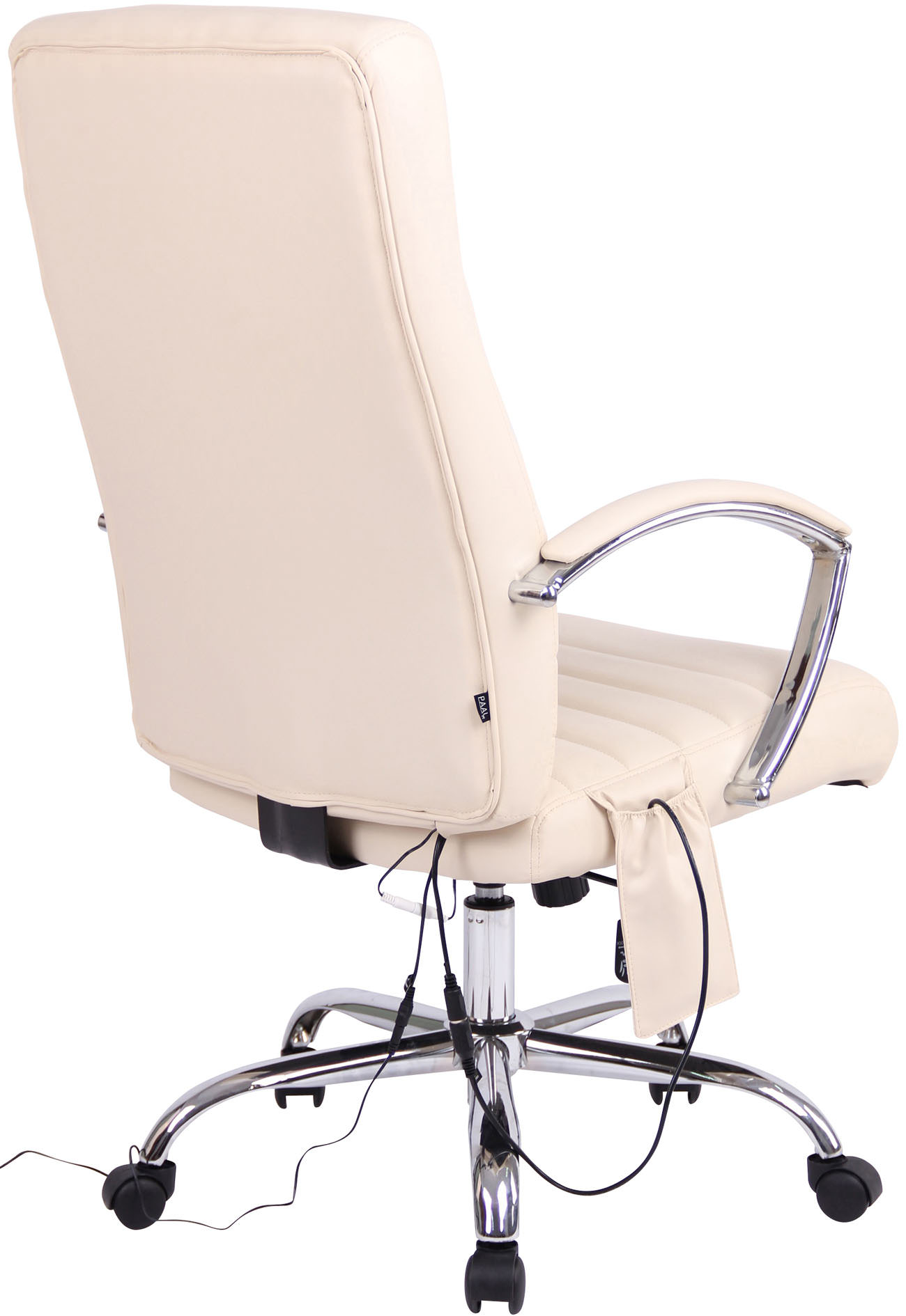 Massagefunktion Kunstleder Valais Bürostuhl creme mit CLP Bürostuhl,