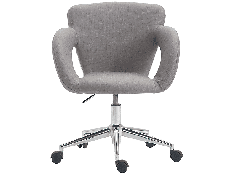 CLP Bürostuhl Edison Stoff Bürostuhl, grau | MediaMarkt