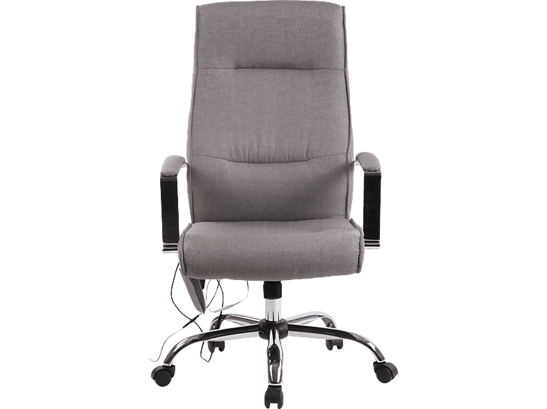 CLP Bürostuhl mit Bürostuhl, Massagefunktion Portland Stoff grau
