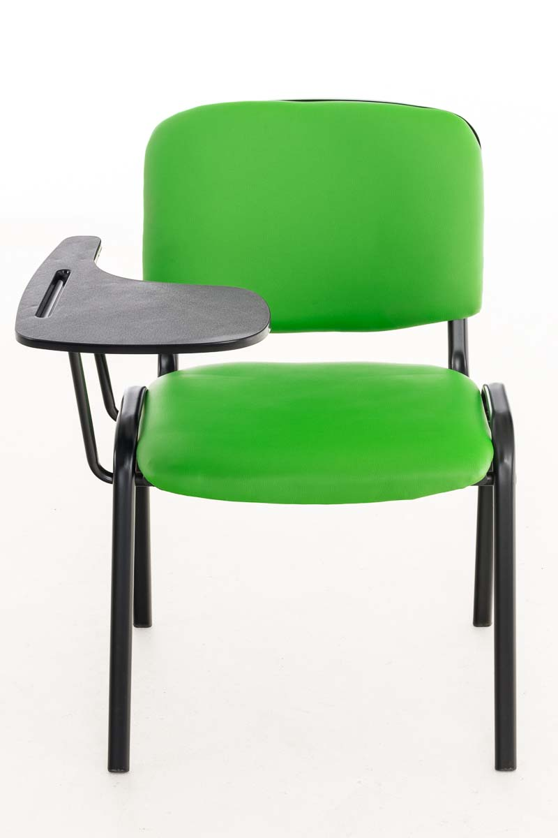 CLP Stuhl Ken mit Klapptisch Stuhl, grün Kunstleder