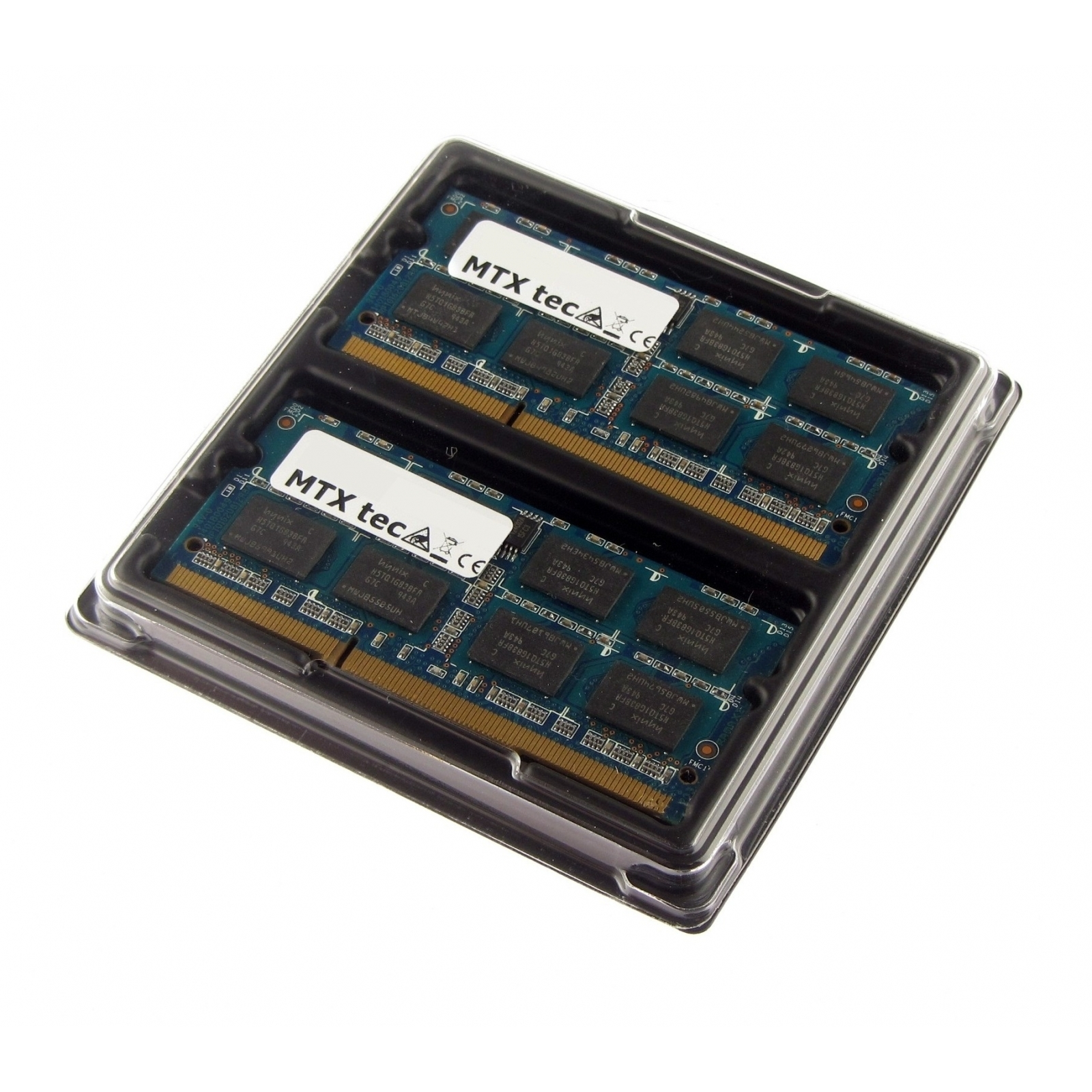 MTXTEC 16GB Kit 2x 8GB 8 Pin, PC3-12800, Laptop-Speicher SODIMM DDR3 DDR3L 204 GB 1.35V Notebook-Speicher DDR3 1600MHz RAM