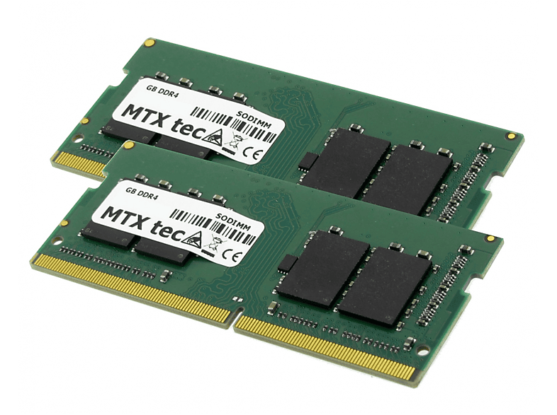 MTXTEC 16GB Kit 2x 8GB Notebook Arbeitsspeicher SODIMM DDR4 PC4-17000 2133MHz 260 pin Notebook-Speicher 8 GB DDR4