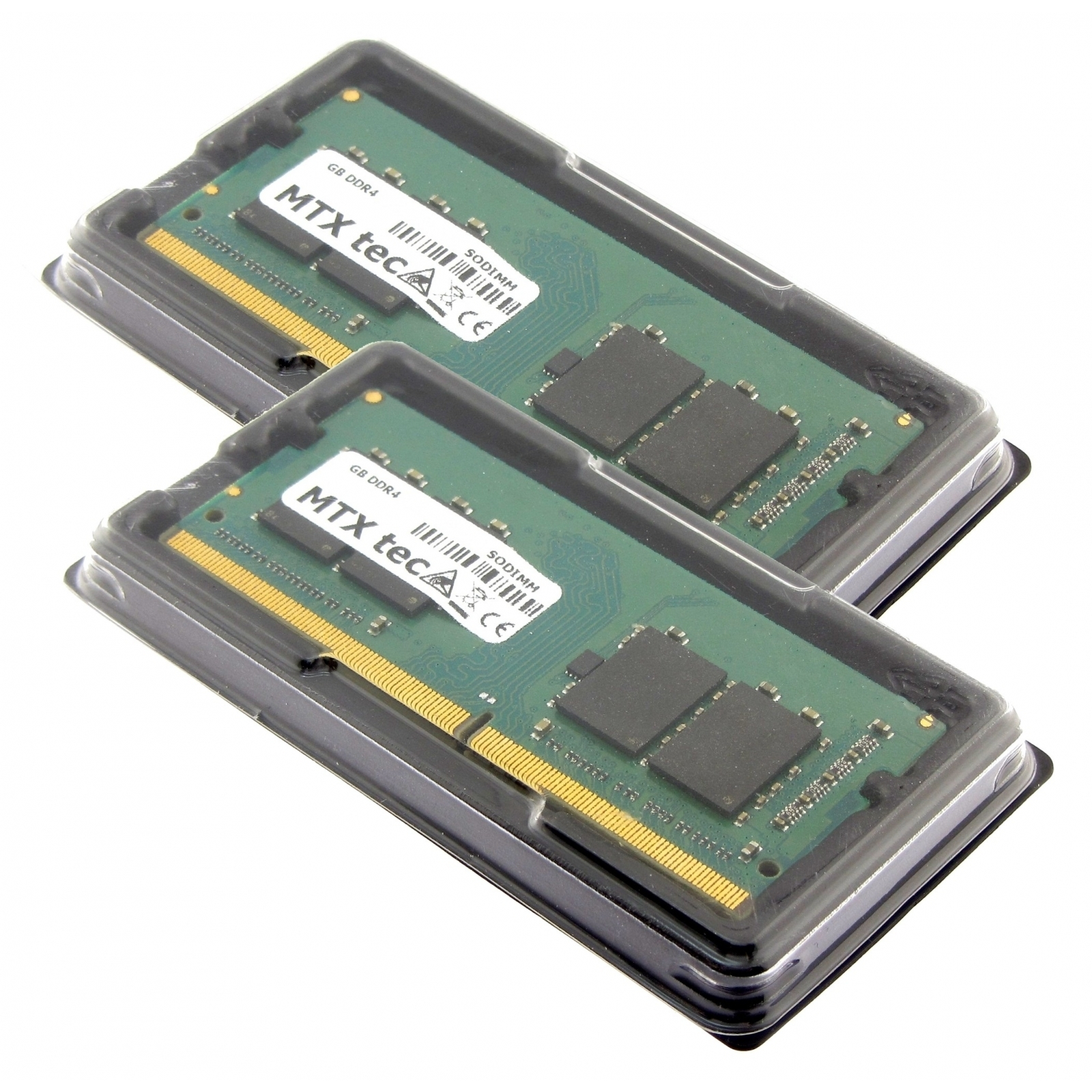 MTXTEC 32GB Kit 2x16GB SODIMM 2400MHz Arbeitsspeicher PC4-19200 GB 260pin DDR4 DDR4 16 Notebook Notebook-Speicher