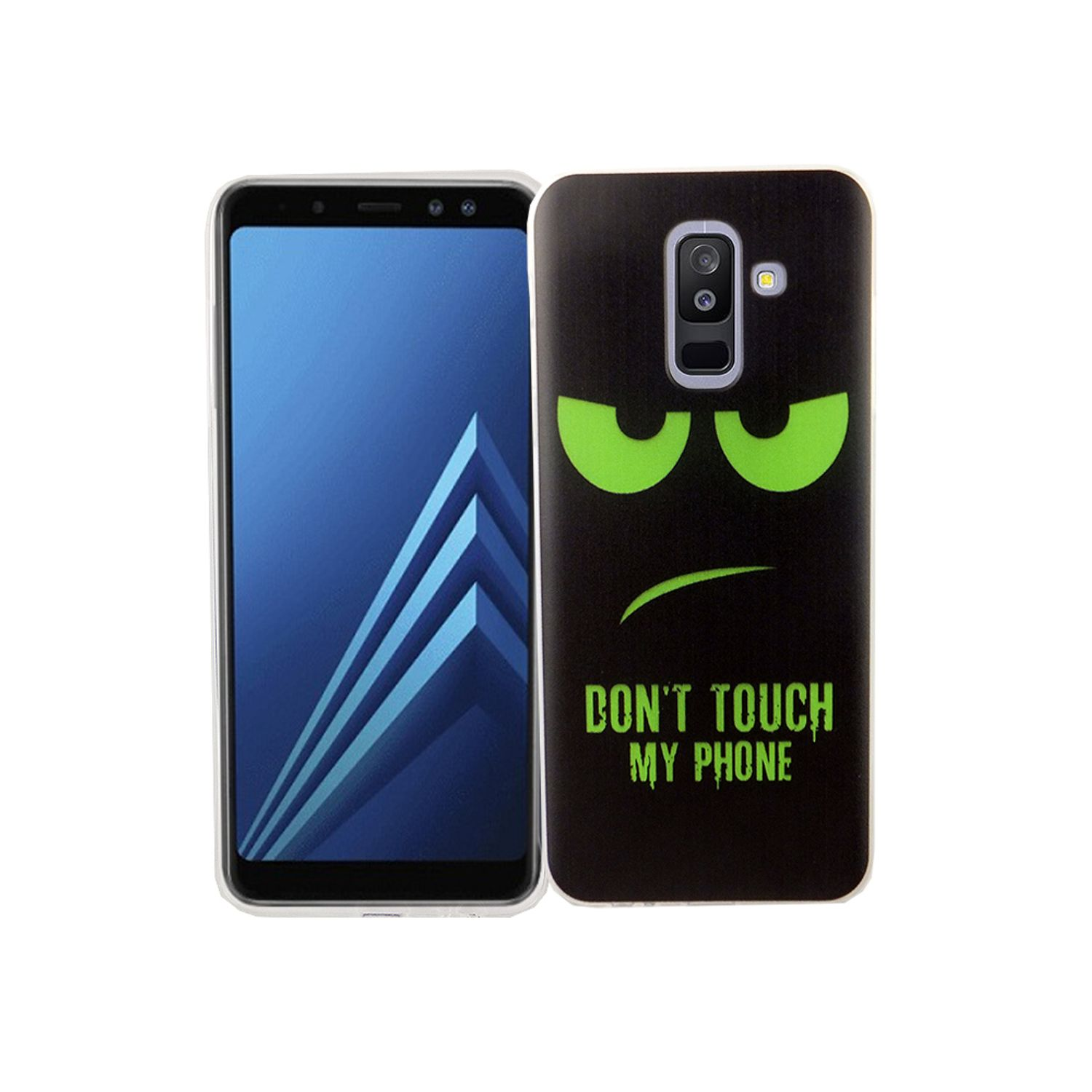 DESIGN Plus KÖNIG Backcover, (2018), Schwarz Galaxy A6 Samsung, Schutzhülle,