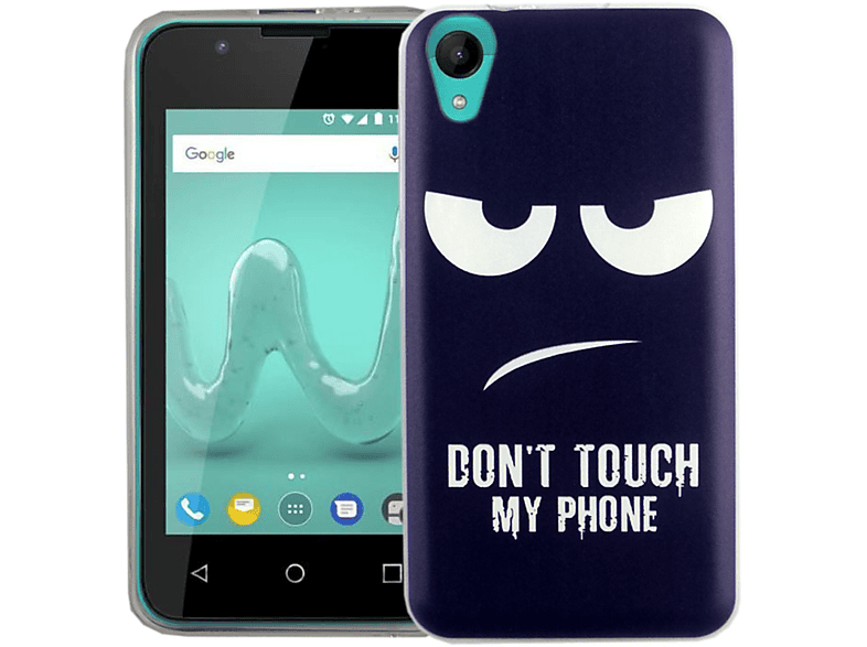 KÖNIG DESIGN Handyhülle Bumper, Backcover, Wiko, Sunny 2, Blau