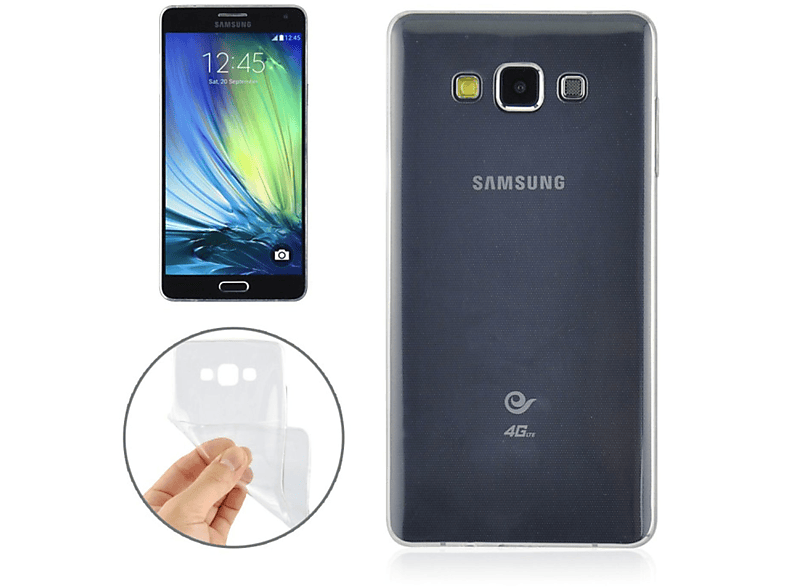 KÖNIG DESIGN Handyhülle Bumper, Ultra Samsung, Backcover, Galaxy Dünn Transparent A7