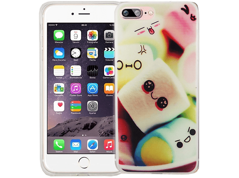 Apple, Plus, 7 Handyhülle iPhone Mehrfarbig KÖNIG Bumper, Backcover, DESIGN