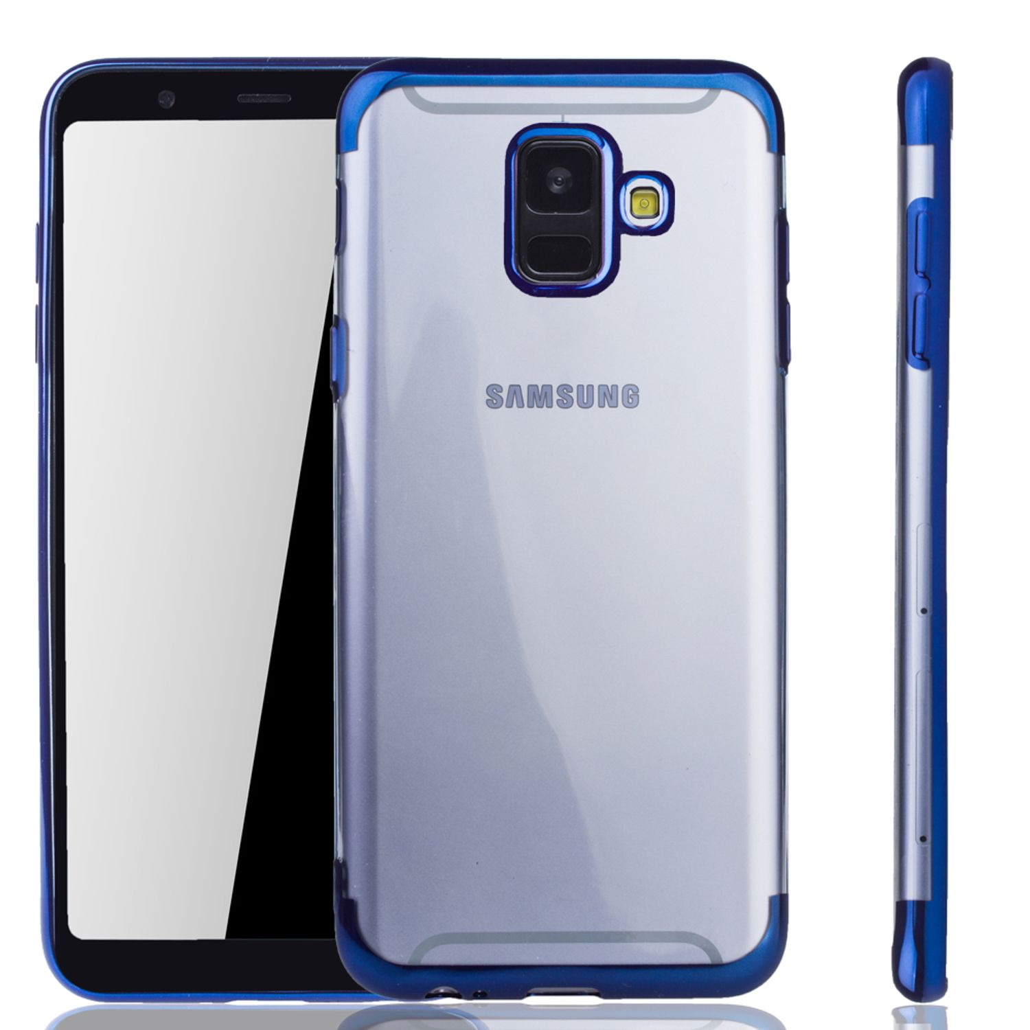 KÖNIG DESIGN Schutzhülle, Backcover, Samsung, (2018), Galaxy A6 Blau