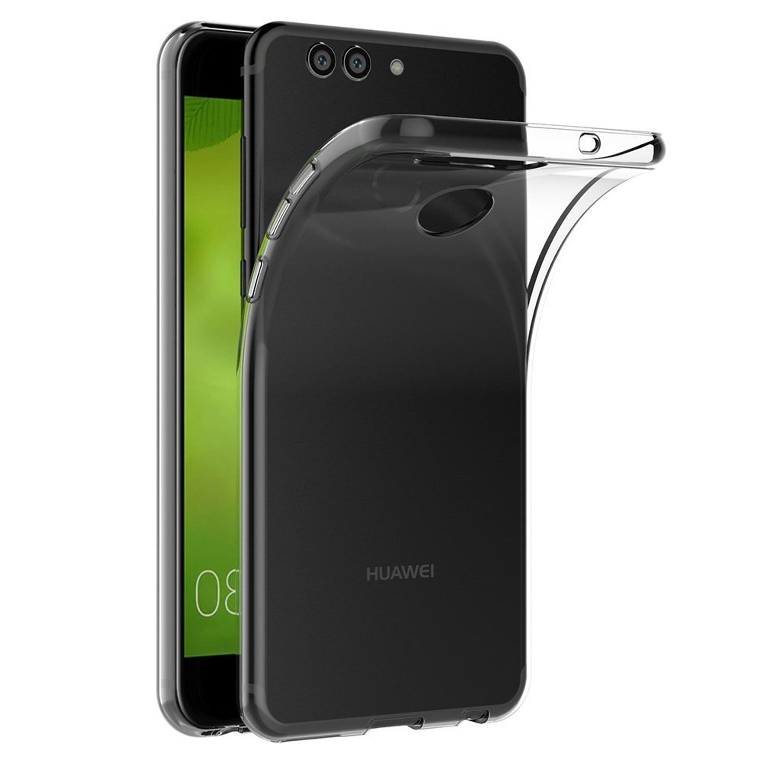 KÖNIG DESIGN Handyhülle Ultra Backcover, Dünn Plus, Huawei, Transparent Nova Bumper, 2