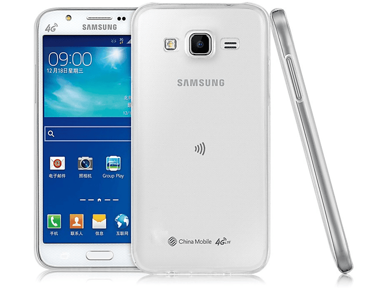 DESIGN Transparent Dünn Bumper, Ultra Galaxy Samsung, J7, KÖNIG Handyhülle Backcover,