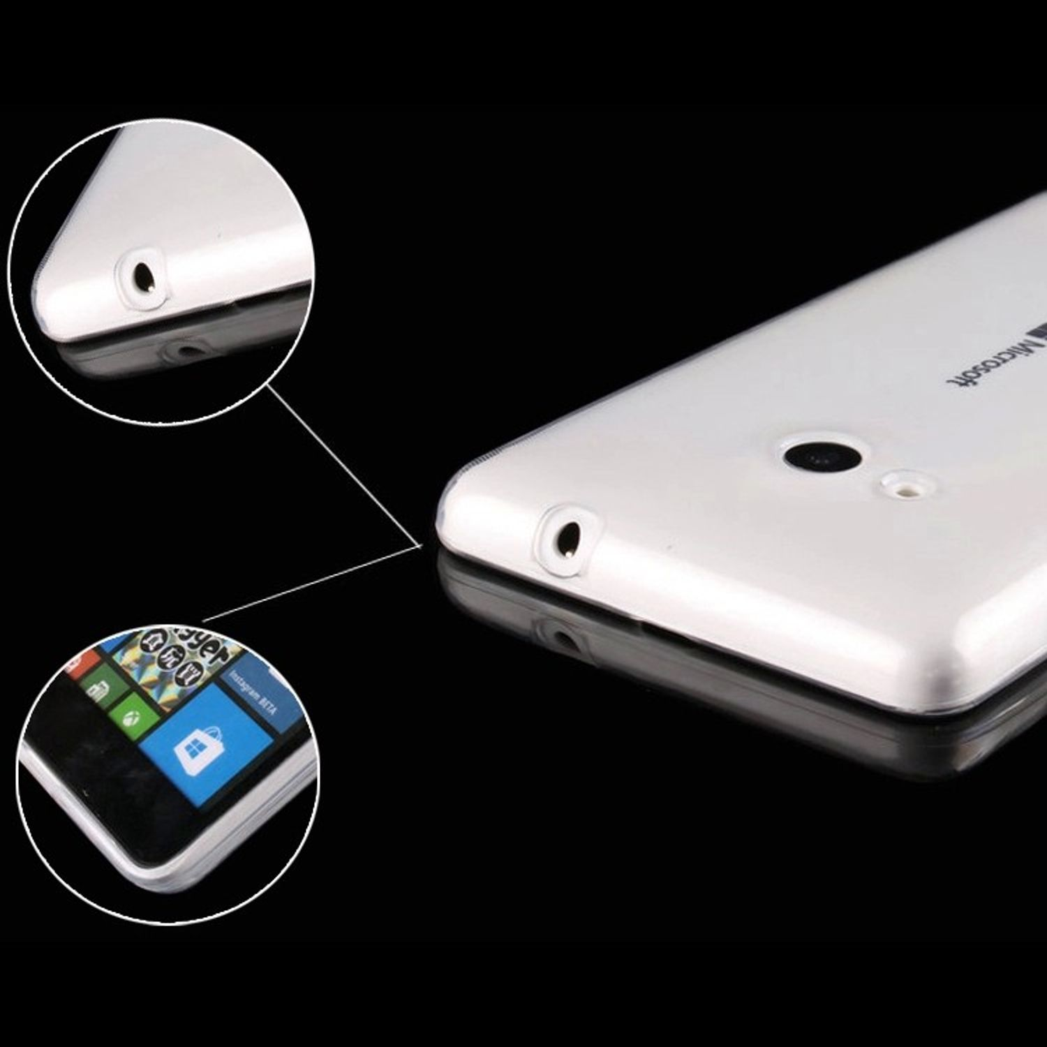 Bumper, KÖNIG Lumia Backcover, Ultra Handyhülle Microsoft, 435, DESIGN Dünn Transparent
