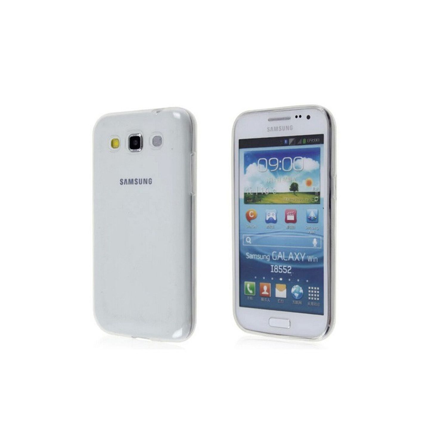 KÖNIG DESIGN Win, Samsung, Dünn Transparent Galaxy Handyhülle Backcover, Ultra Bumper