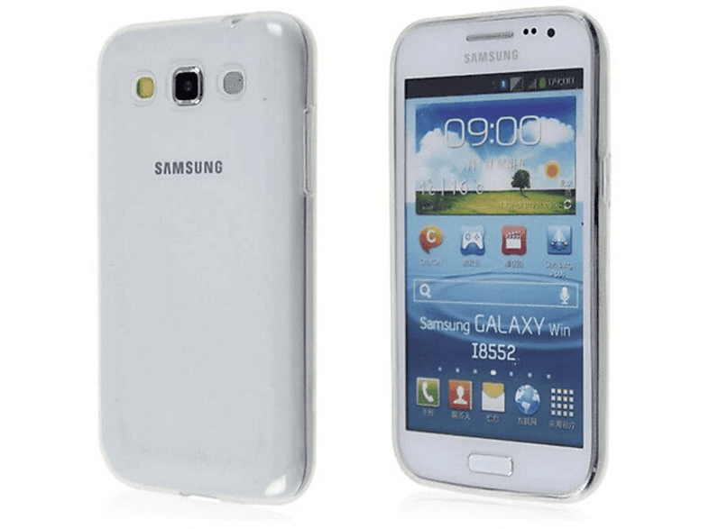 KÖNIG DESIGN Win, Samsung, Dünn Transparent Galaxy Handyhülle Backcover, Ultra Bumper