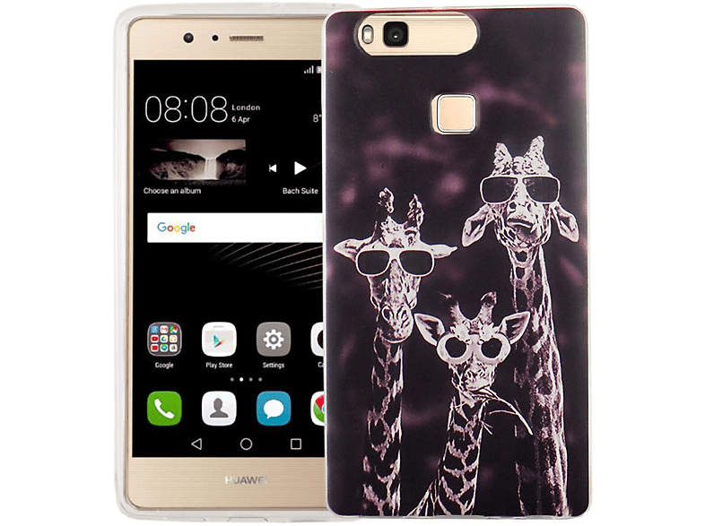 Mehrfarbig KÖNIG Backcover, DESIGN Bumper, Handyhülle Huawei, P9,