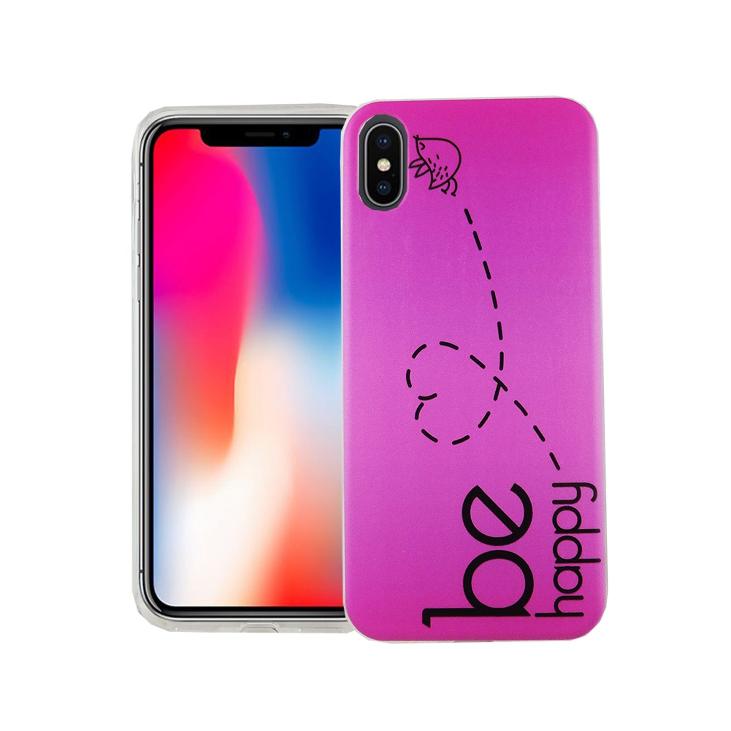 KÖNIG DESIGN Backcover, iPhone X, Schutzhülle, Apple, Pink