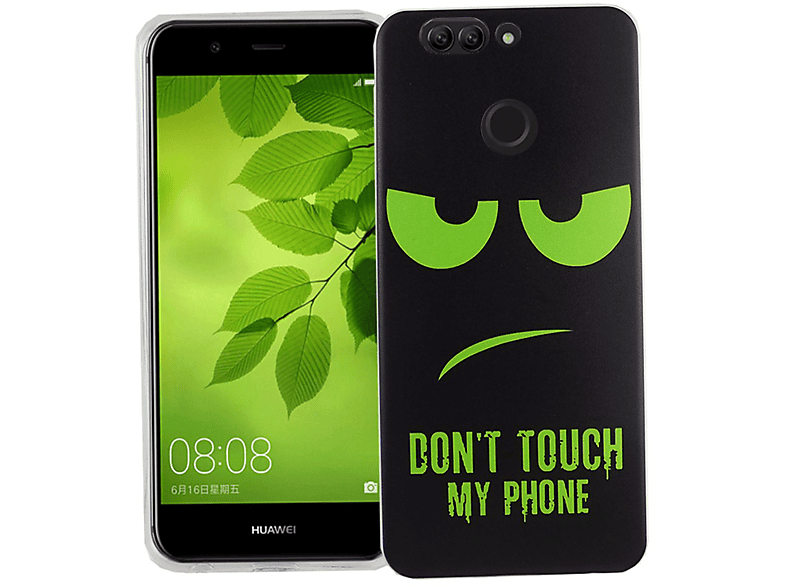 DESIGN KÖNIG Schwarz Plus, Huawei, Nova 2 Backcover, Schutzhülle,