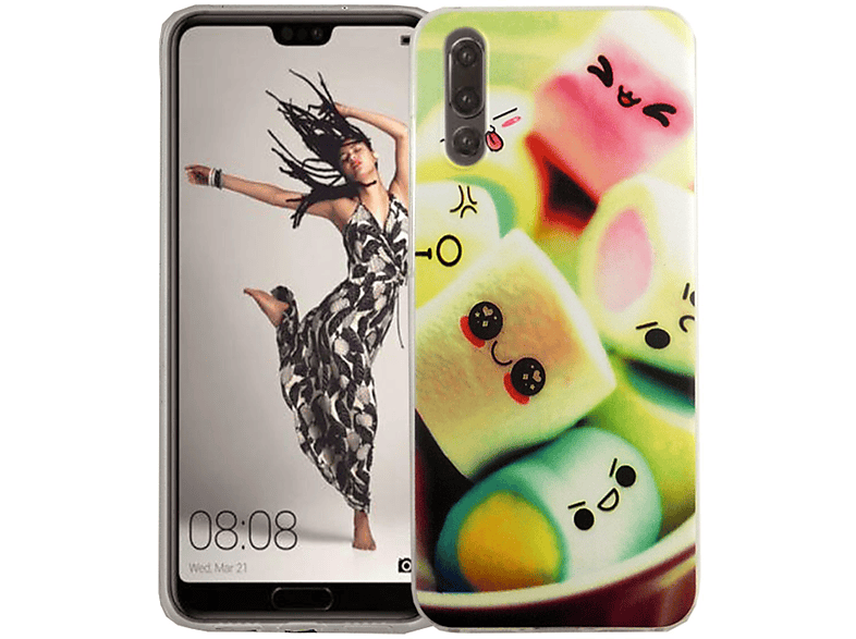 KÖNIG DESIGN Schutzhülle, Backcover, Huawei, Mehrfarbig P20