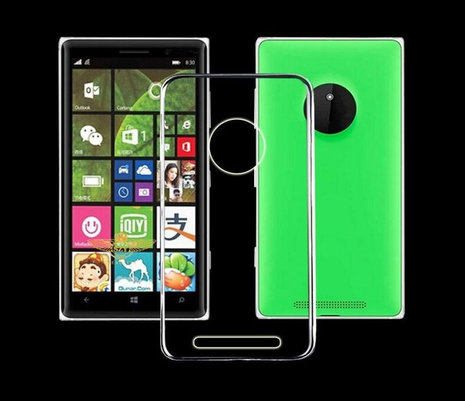 KÖNIG DESIGN Handyhülle Ultra Dünn Bumper, 830, Nokia, Transparent Lumia Backcover