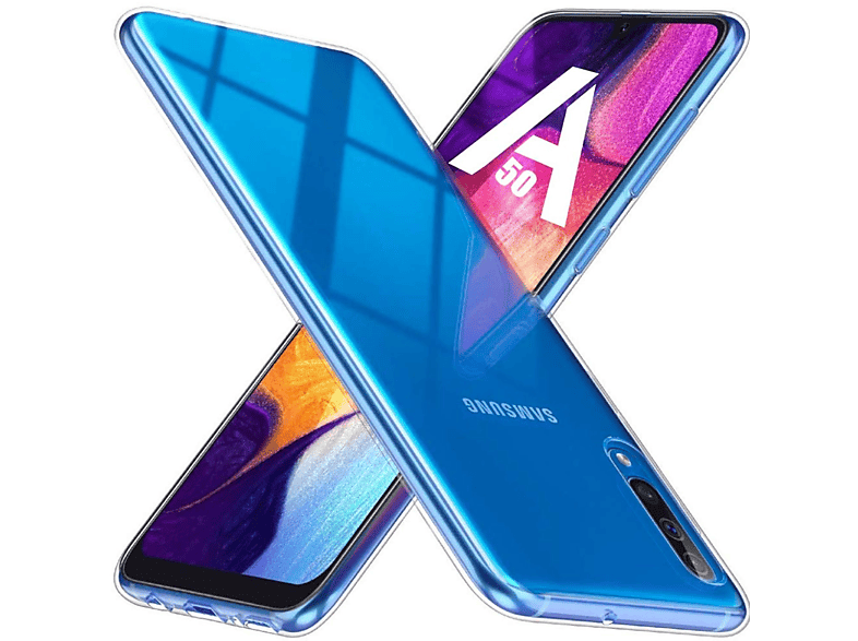 KÖNIG DESIGN Handyhülle Ultra Dünn Bumper, Samsung, Transparent Galaxy Backcover, A50s