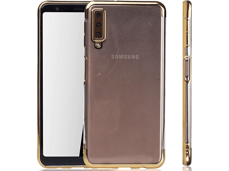 KÖNIG DESIGN Schutzhülle, Backcover, Samsung, Galaxy A7 (2018), Gold