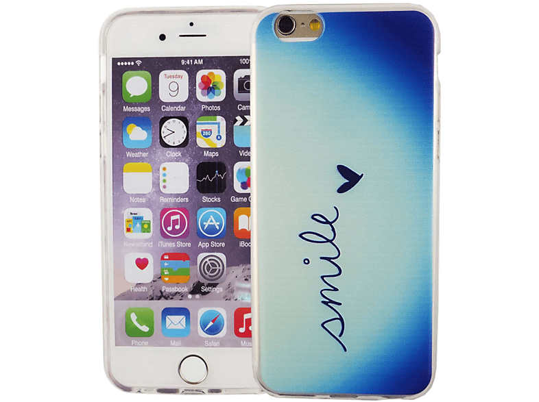 KÖNIG DESIGN Handyhülle Bumper, Backcover, Apple, iPhone 6s, 6 / Blau