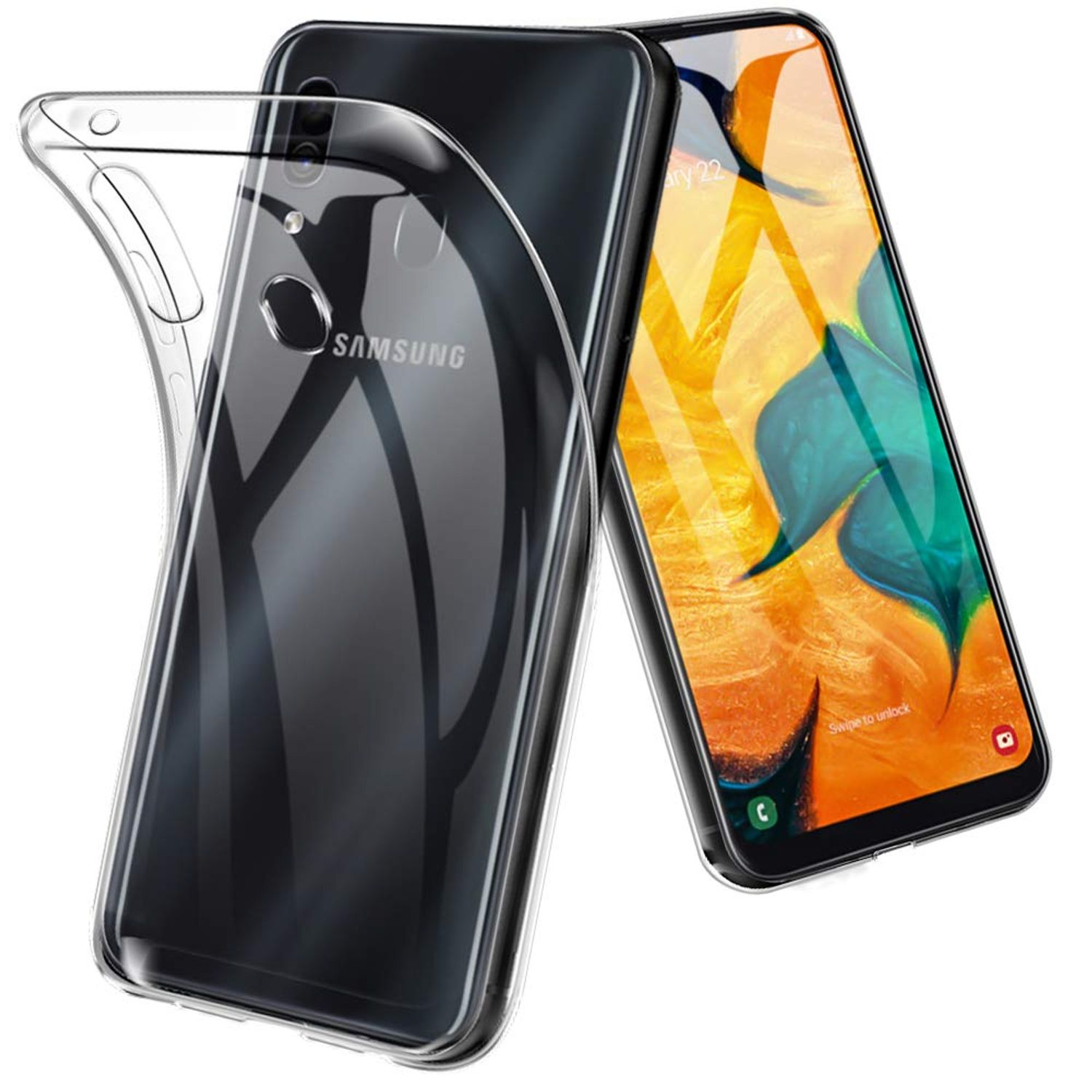 Bumper, Samsung, Ultra Transparent DESIGN Galaxy A20e, Backcover, KÖNIG Dünn Handyhülle