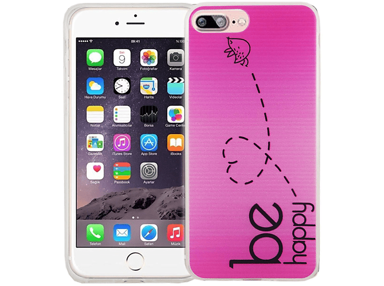 Plus, 7 DESIGN Handyhülle Apple, Rosa iPhone Bumper, KÖNIG Backcover,
