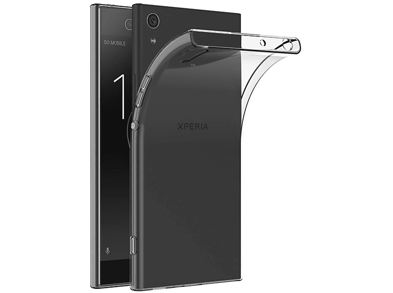 Backcover, DESIGN Ultra KÖNIG Xperia Sony, Bumper, Transparent Dünn XA1, Handyhülle