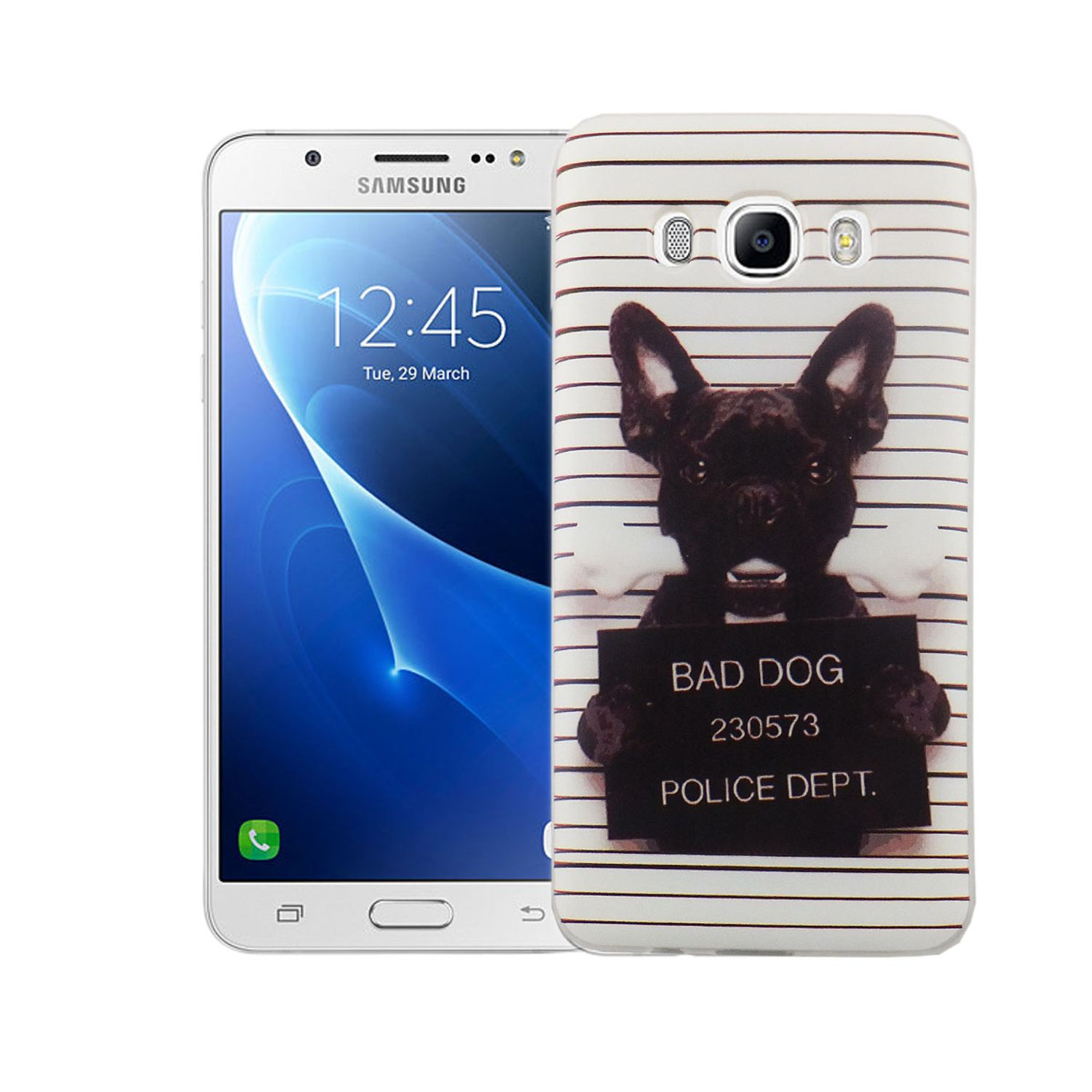 Samsung, KÖNIG J5 Handyhülle Weiß Galaxy Backcover, (2016), DESIGN Bumper,