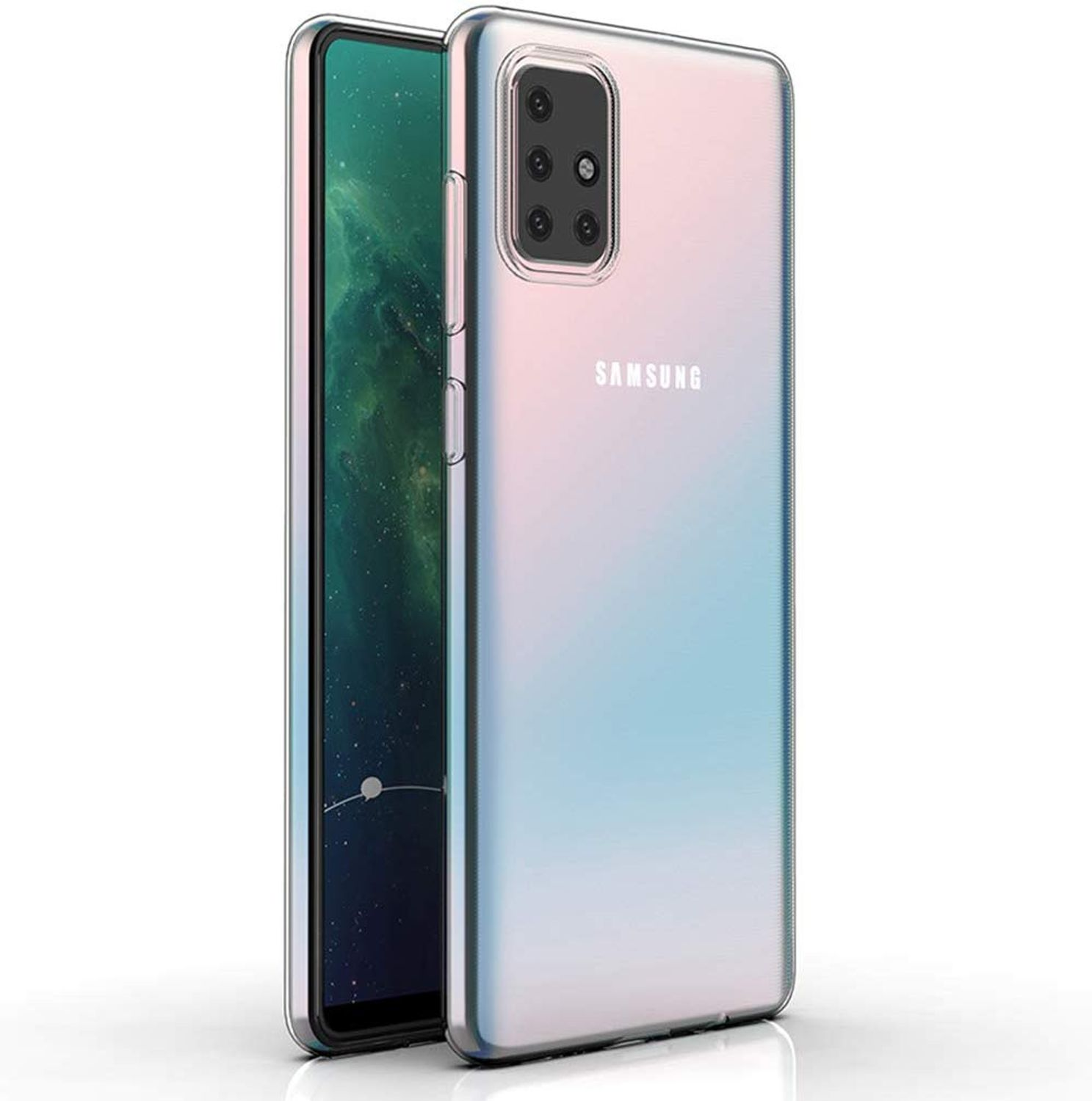 KÖNIG DESIGN Handyhülle Ultra Dünn Galaxy Transparent A71, Samsung, Bumper, Backcover