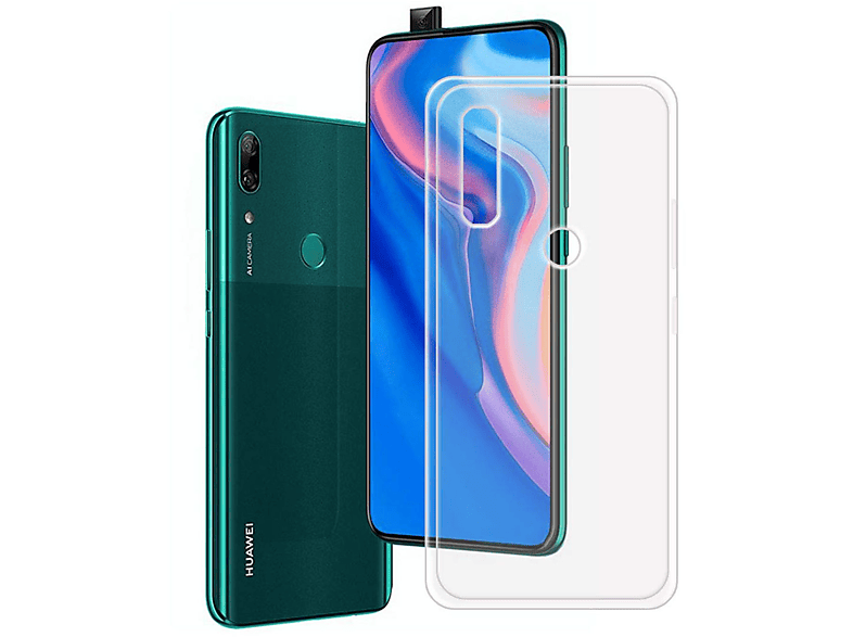KÖNIG DESIGN Handyhülle Ultra Dünn Bumper, Backcover, Huawei, Y9 Prime 2019, Transparent