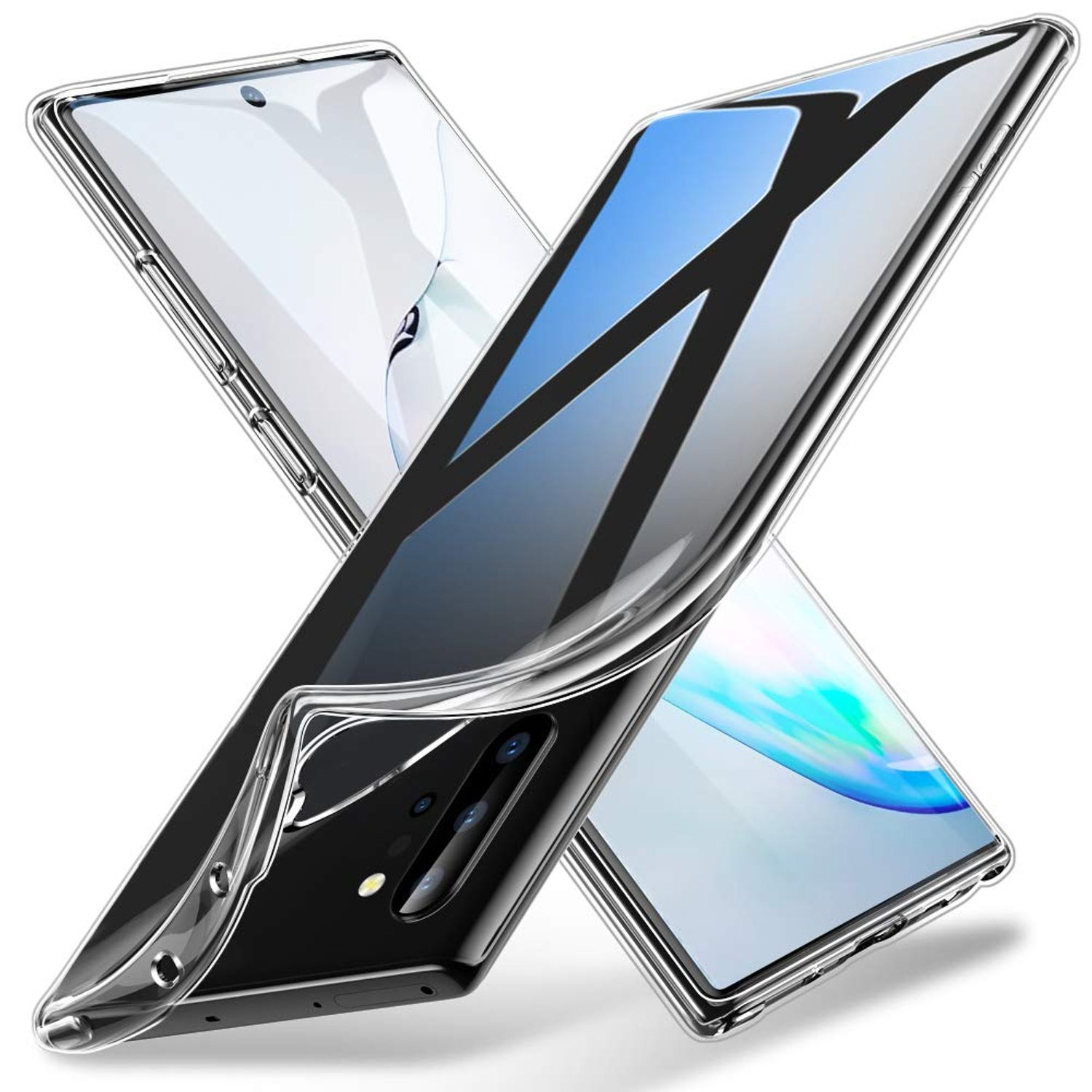 Plus, Galaxy Handyhülle Ultra Transparent DESIGN Backcover, Bumper, 10 Note Samsung, Dünn KÖNIG