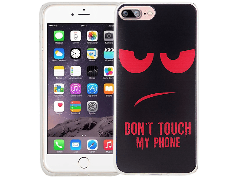 Bumper, Handyhülle Schwarz Apple, Backcover, iPhone 7 DESIGN Plus, KÖNIG