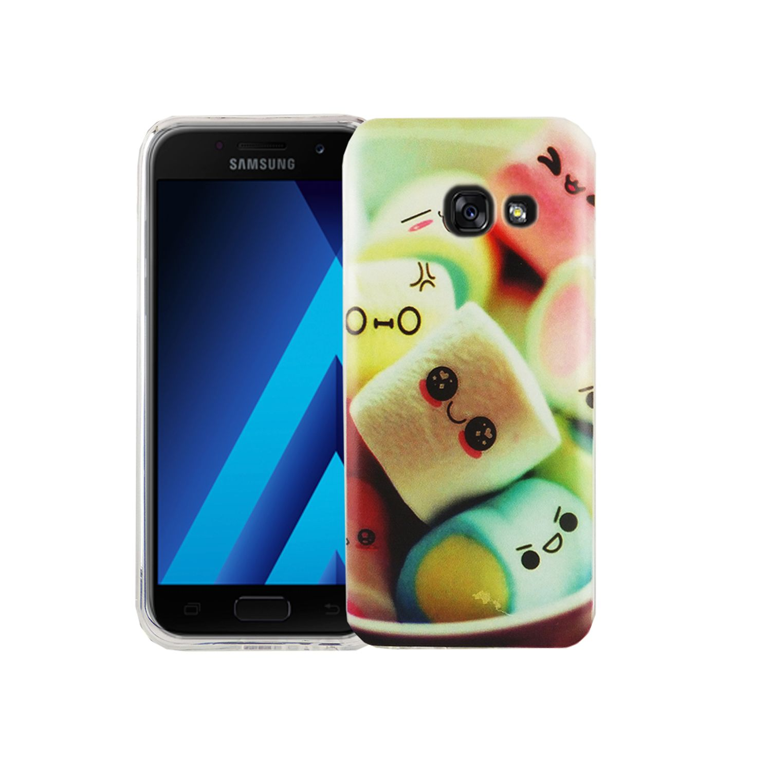 KÖNIG (2017), Samsung, Backcover, Mehrfarbig DESIGN Galaxy A3 Handyhülle Bumper,