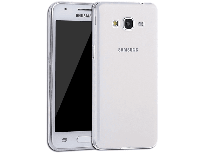 KÖNIG DESIGN Handyhülle Ultra Samsung, Grand Prime, Dünn Transparent Bumper, Galaxy Backcover