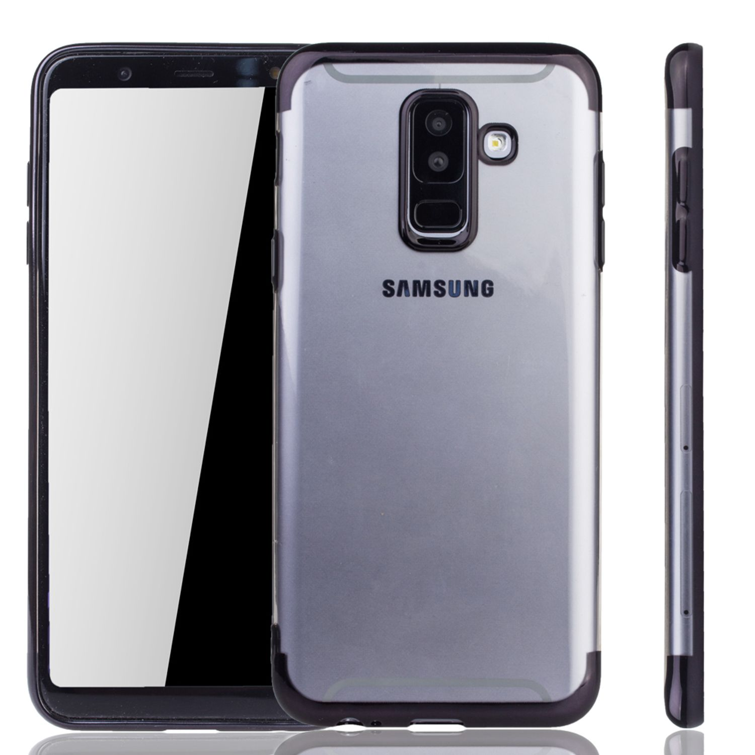 KÖNIG DESIGN Schwarz Plus Galaxy A6 (2018), Samsung, Schutzhülle, Backcover