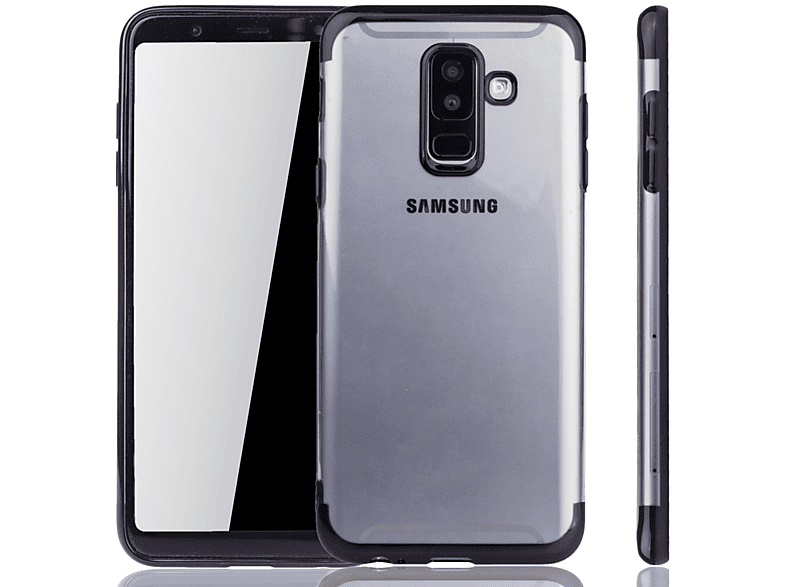 KÖNIG DESIGN Schutzhülle, Backcover, Samsung, Galaxy A6 Plus (2018), Schwarz
