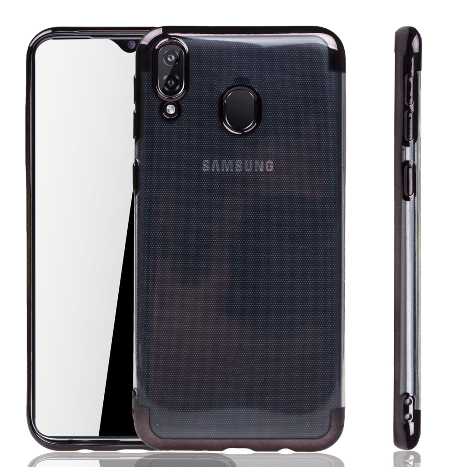 KÖNIG DESIGN Schwarz Samsung, M20, Galaxy Schutzhülle, Backcover
