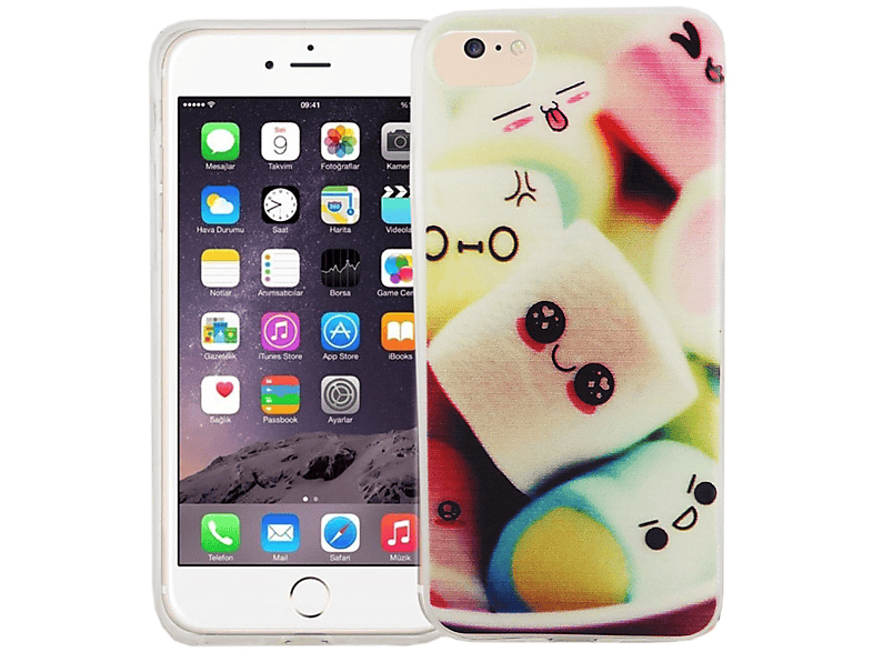 Bumper, 7, DESIGN Mehrfarbig Apple, iPhone Handyhülle KÖNIG Backcover,