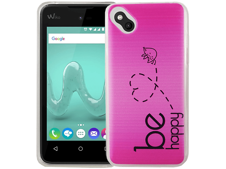 KÖNIG DESIGN Handyhülle Bumper, Backcover, Wiko, Rosa Sunny