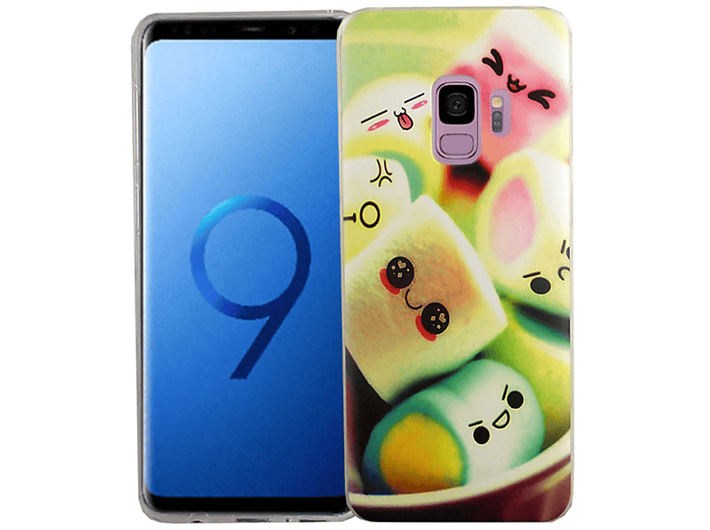 KÖNIG DESIGN Galaxy Samsung, S9, Schutzhülle, Mehrfarbig Backcover
