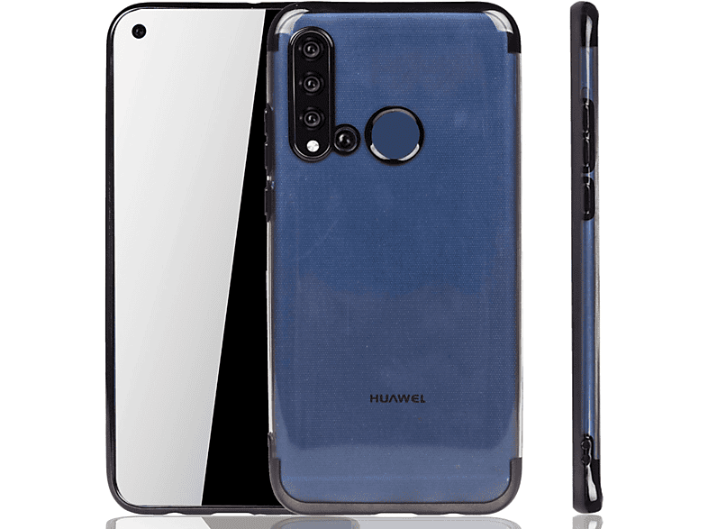 KÖNIG DESIGN Schutzhülle, Backcover, Huawei, P20 Schwarz Lite 2019