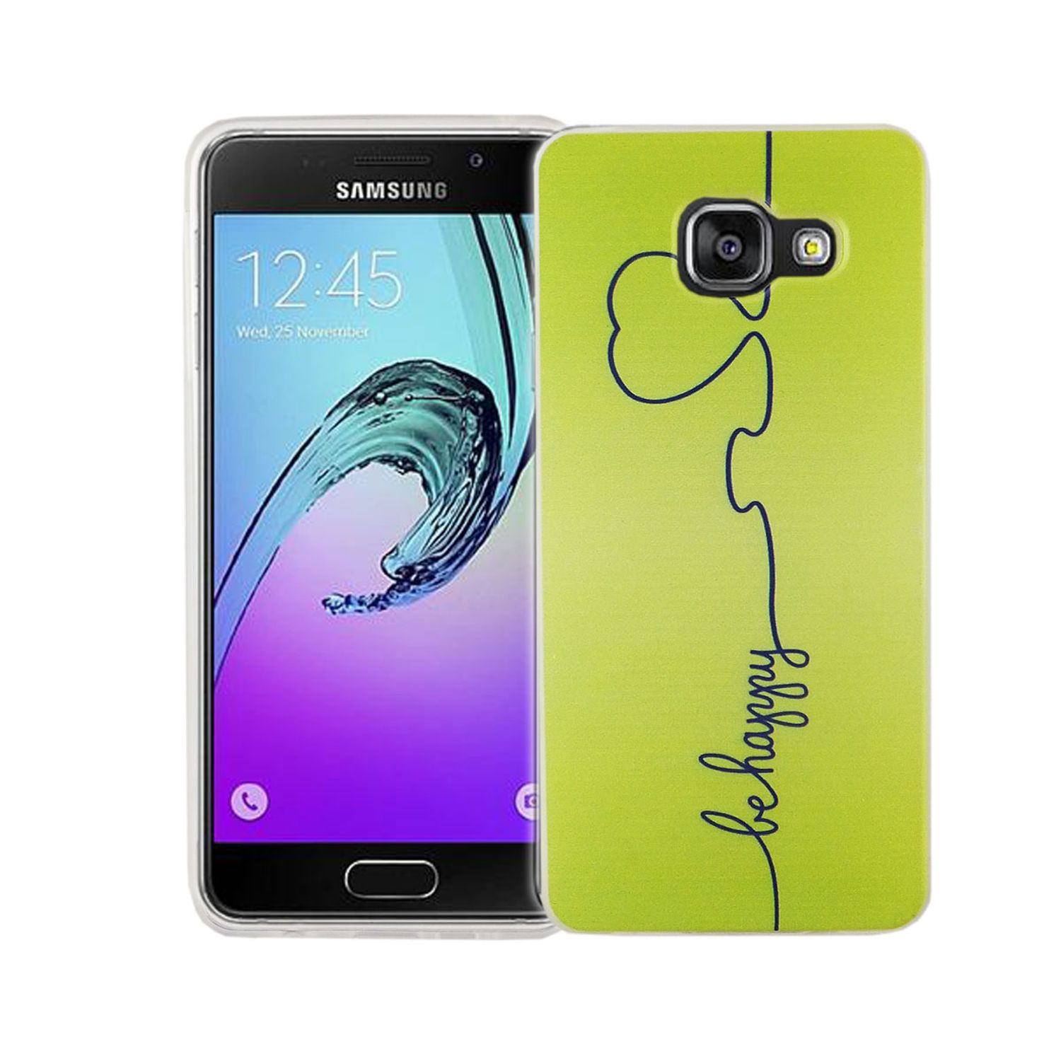 Samsung, Grün Galaxy A3 KÖNIG (2016), DESIGN Bumper, Backcover, Handyhülle