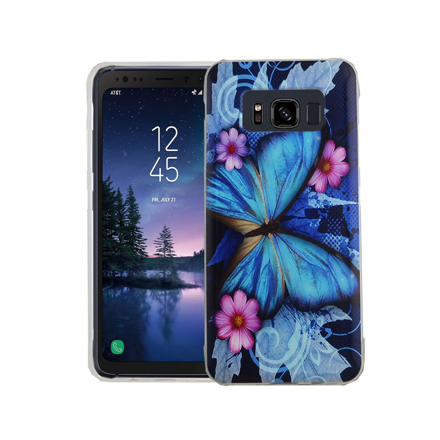 KÖNIG DESIGN S8 Backcover, Samsung, Schutzhülle, Blau Galaxy Active