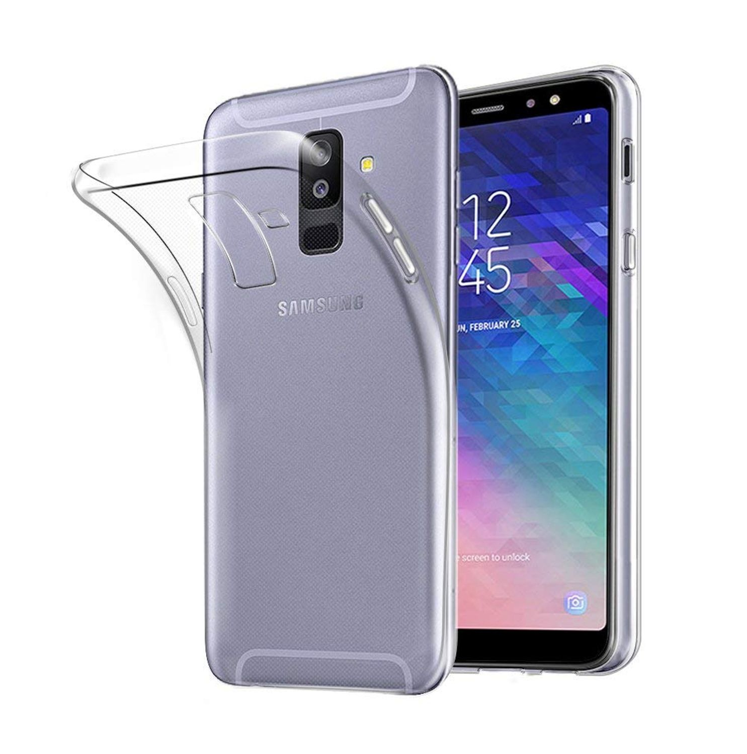 KÖNIG DESIGN Handyhülle Ultra A6 Transparent Bumper, Galaxy Backcover, (2018), Samsung, Dünn Plus