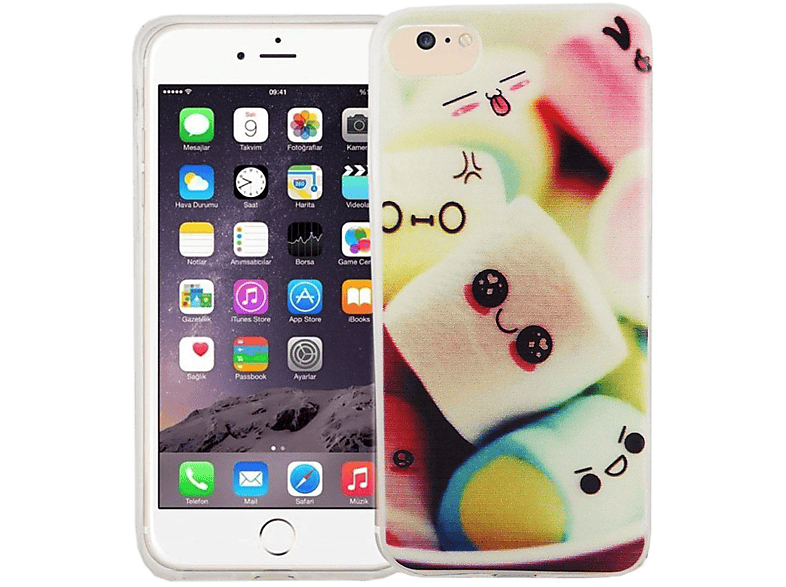 KÖNIG DESIGN Handyhülle Bumper, Backcover, Apple, iPhone 8, Mehrfarbig